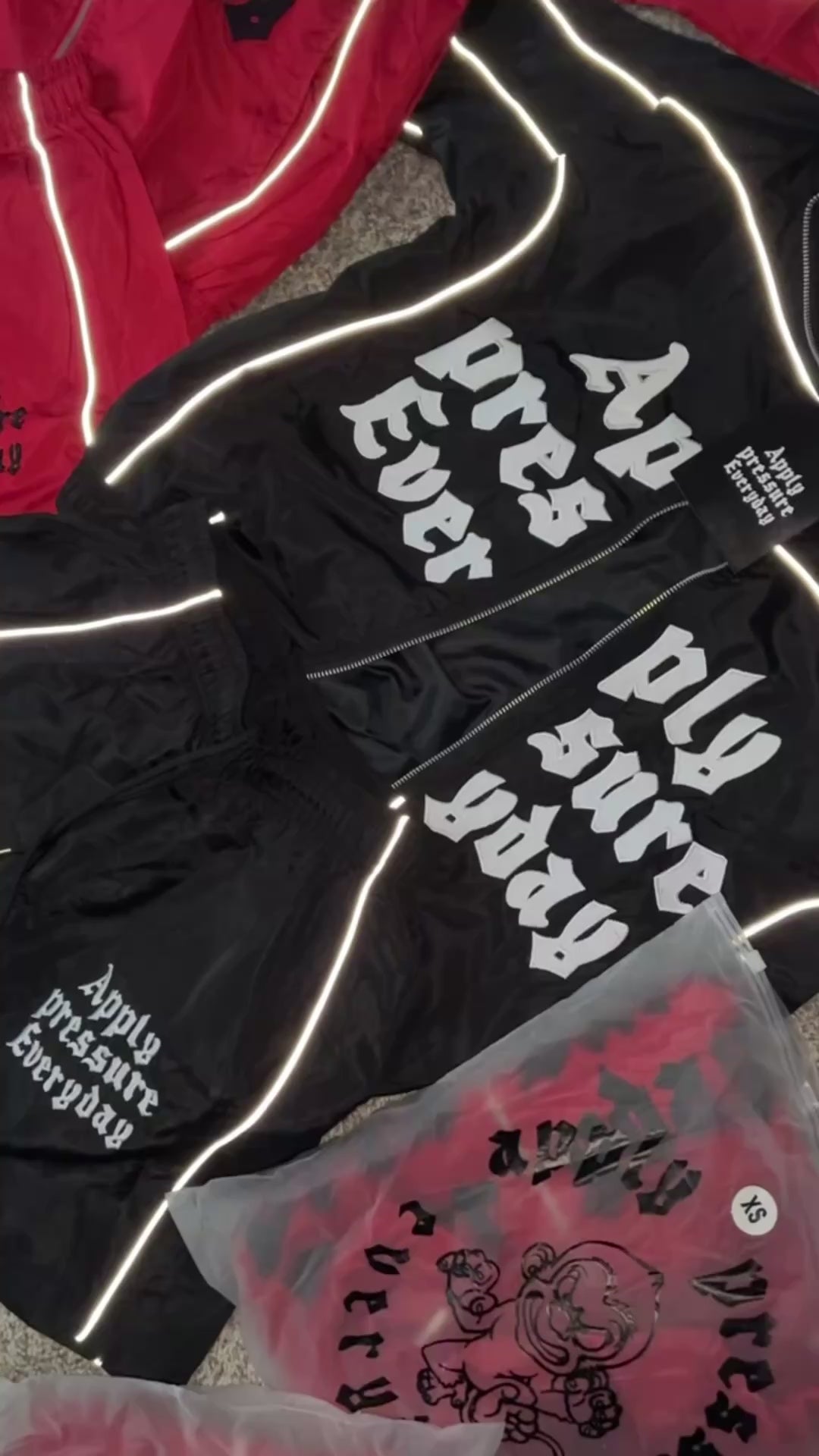 Black windbreaker